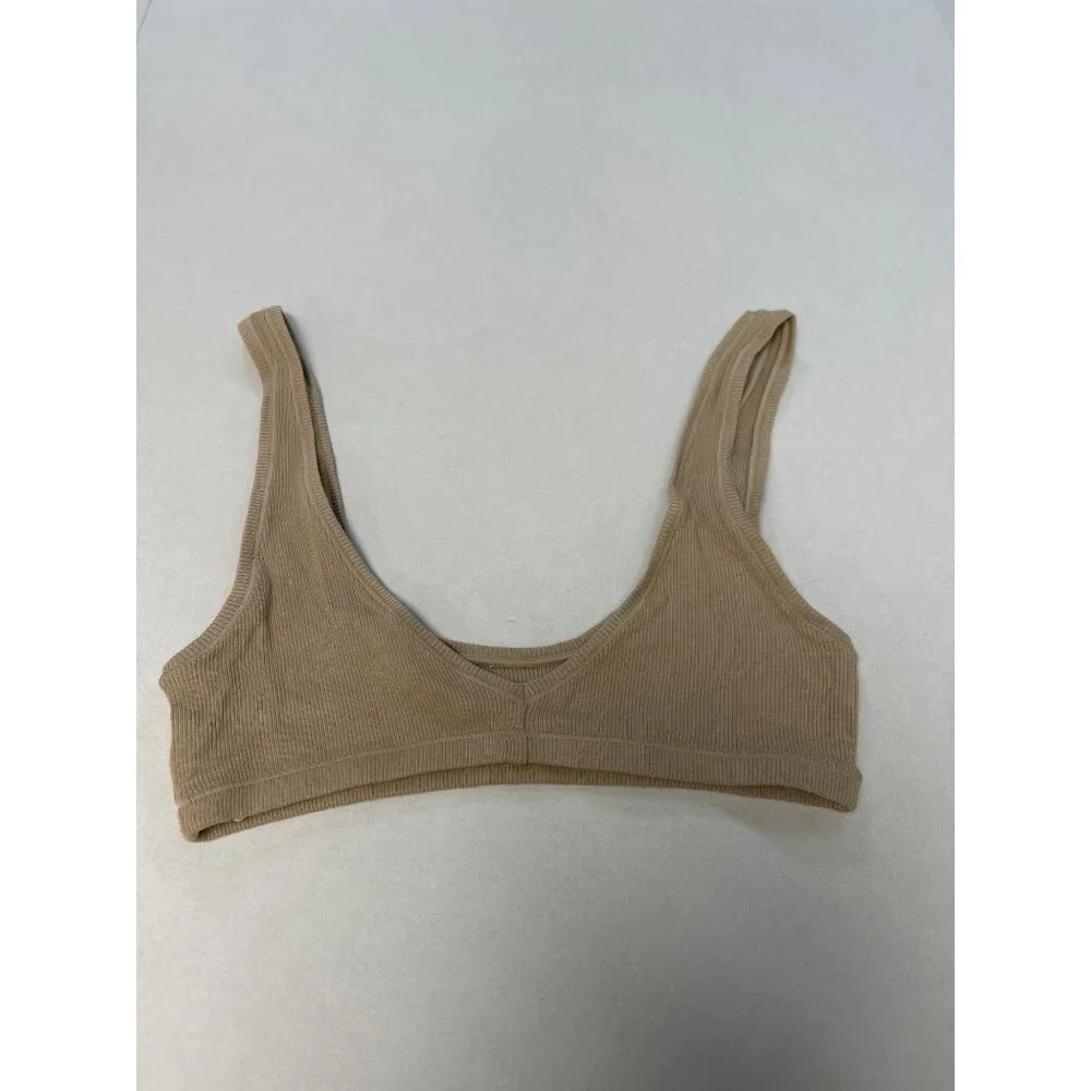 SKIMS Cotton Rib Bralette Latte Size Medium NWT - Picture 5 of 9